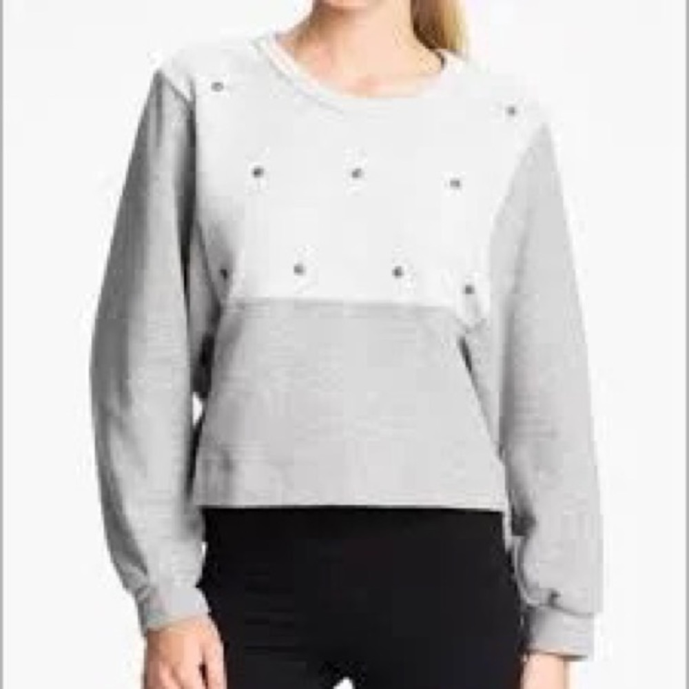 Adidas Stella McCartney Grey Cropped Sweatshirt